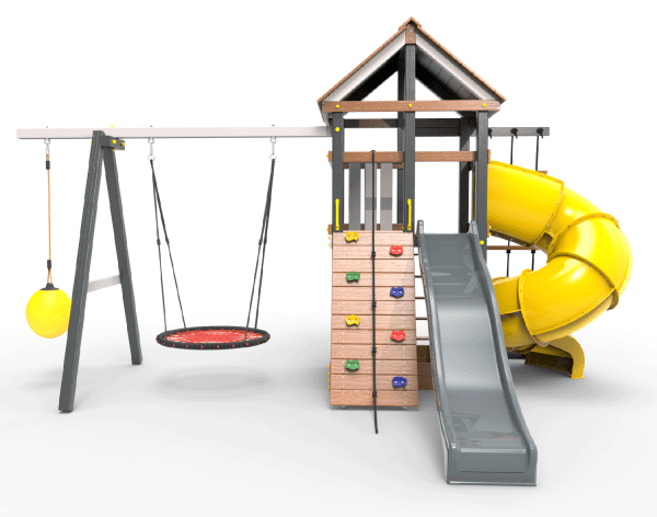 Детская площадка Пикник "Ультра А" с винтовой трубой 6.1