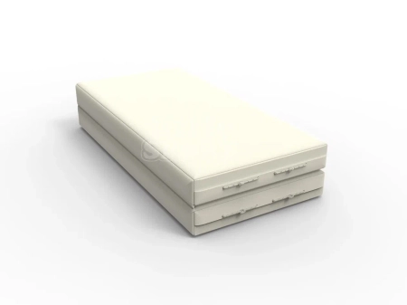 Мат кожзам LittleSport (100х100х10см) складной бежевый