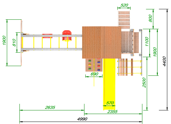 Детская площадка Пикник "Ультра" Макси с рукоходом