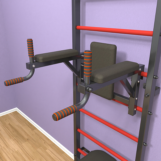 картинка Шведская стенка "LittleSport" Long 3.0 (черный*красный) от магазина Лазалка