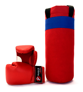 Набор боксерский детский "Boxer", ткань цвет красный