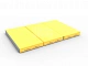 картинка Мат кожзам LittleSport (100х150х10см) складной в 3 сложения серый\желтый от магазина БэбиСпорт
