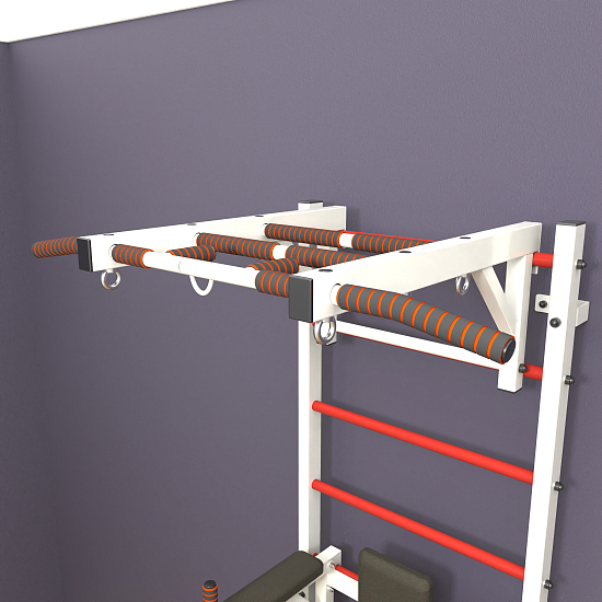 картинка Шведская стенка "LittleSport" Long 2.0 (белый*красный) от магазина Лазалка