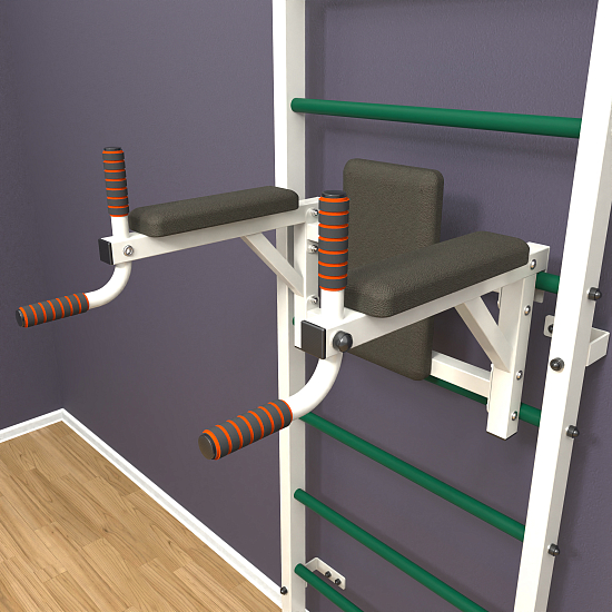 картинка Шведская стенка "LittleSport" Long 2.0 (белый*зеленый) от магазина Лазалка