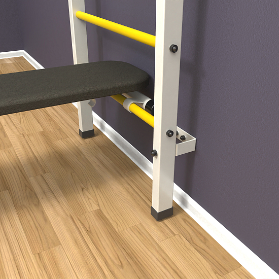 картинка Шведская стенка "LittleSport" Long 3.0 (белый*желтый) от магазина Лазалка