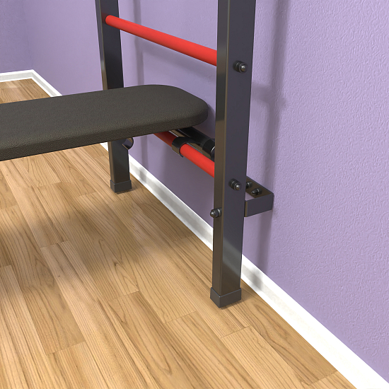 картинка Шведская стенка "LittleSport" Long 3.0 (черный*красный) от магазина Лазалка