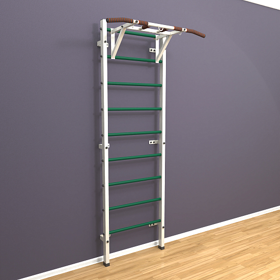 картинка Шведская стенка "LittleSport" Pull-Up (белый*зеленый) от магазина Лазалка
