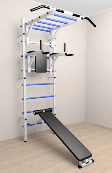 картинка Шведская стенка Sv Sport 524 (Турник рукоход/Брусья/Скамья) 524 от магазина Лазалка