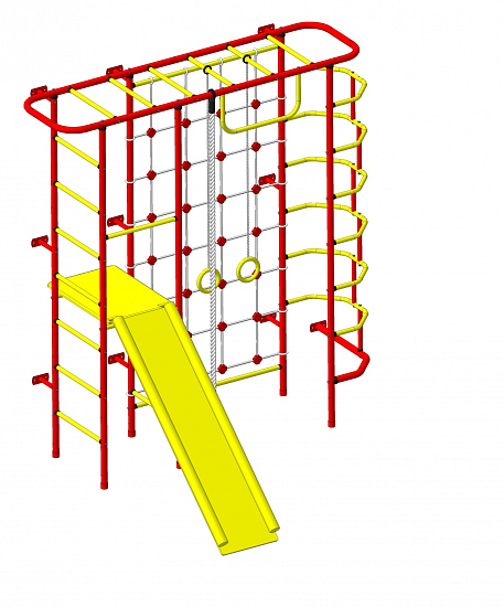 Детский спортивный комплекс ДСК "Пионер-С7С" красный-желтый
