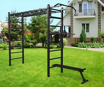 Уличная шведская стенка Sv Sport рукоход У509 (Турник/Брусья/Скамья)