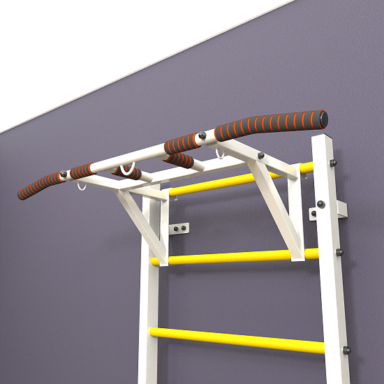 картинка Шведская стенка "LittleSport" Pull-Up (белый*желтый) от магазина Лазалка