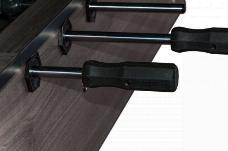 картинка Игровой стол - футбол "Tournament" (142.5x78.2x88см, кубинский махагон) от магазина Лазалка