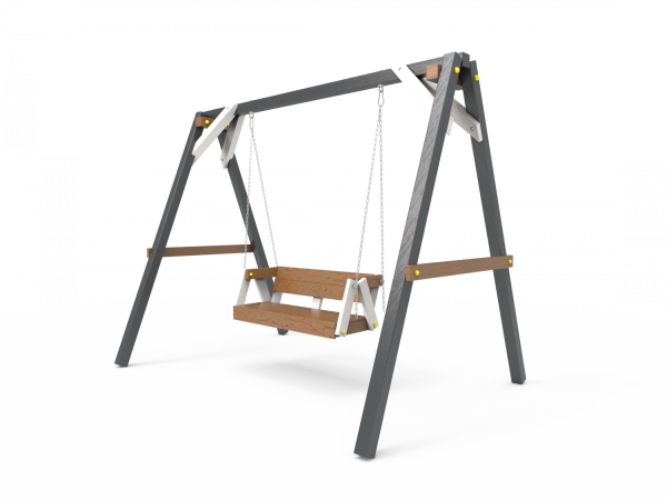 Деревянные качели Пикник 2 "Ультра" (диванчик на цепях)