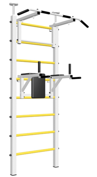 Шведская стенка Sv Sport враспор (Турник стандарт/Брусья) (высота 258-275см) 703