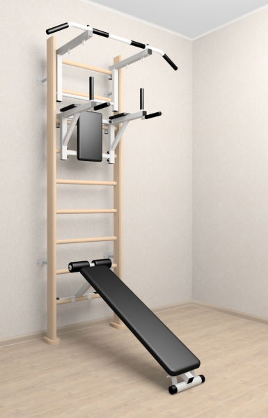 Деревянная шведская стенка Sv Sport ТстБС (светлый) 905