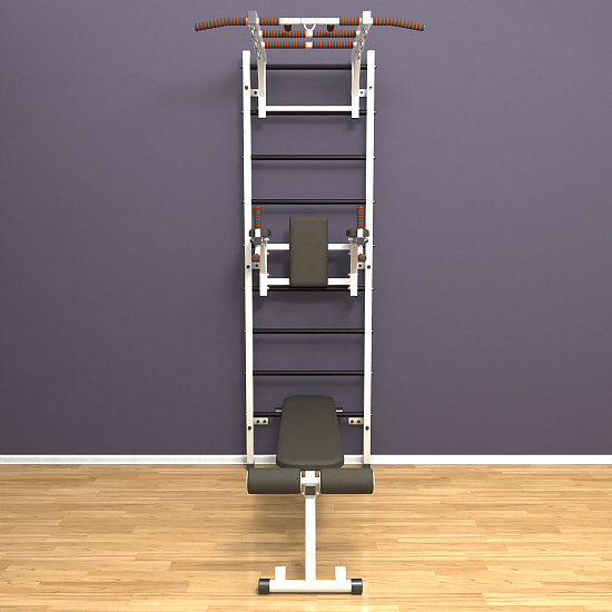 картинка Шведская стенка "LittleSport" Long 3.0 (белый*черный) от магазина Лазалка