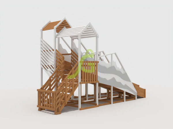 Зимняя горка "IgraGrad Snow Fox", скат 8+5 м мод.2