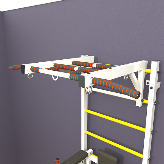 картинка Шведская стенка "LittleSport" Long 3.0 (белый*желтый) от магазина Лазалка