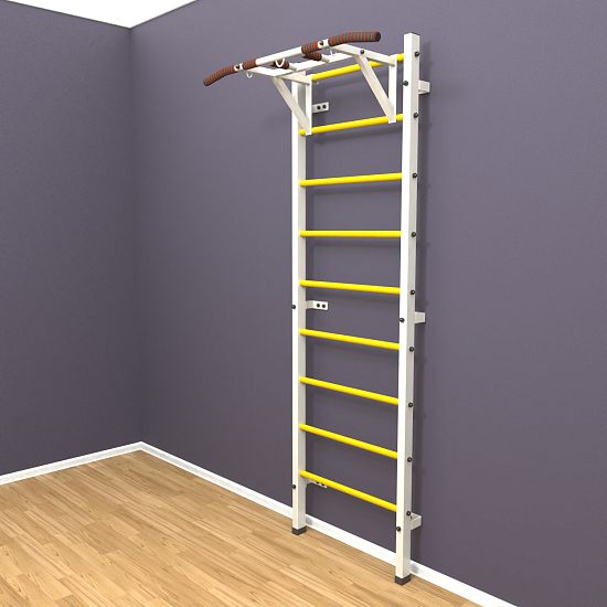 картинка Шведская стенка "LittleSport" Pull-Up (белый*желтый) от магазина Лазалка