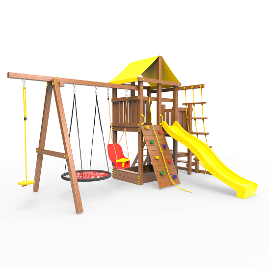 картинка Детская площадка Пикник «Оптимус» Макси с гнездом от магазина Лазалка