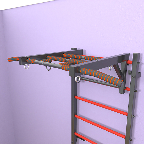 картинка Шведская стенка "LittleSport" Long (черный*красный) от магазина Лазалка